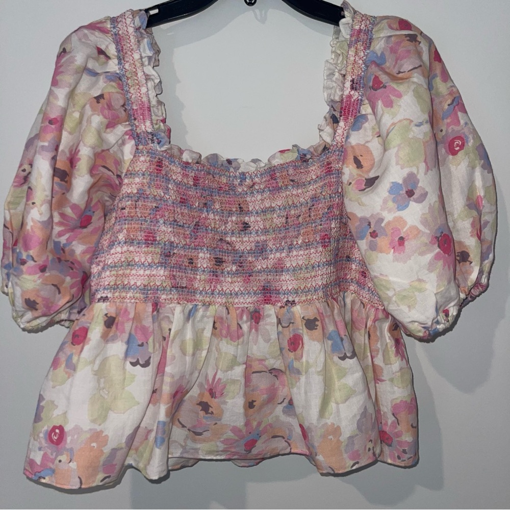 Something Navy Floral Multicolor Top